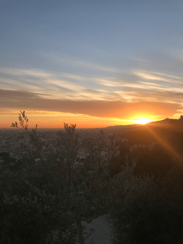 Watching the Barcelona Sunset
