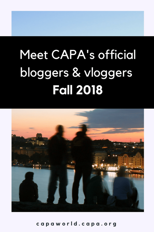 Meet CAPA's official bloggers & vloggers for Fall 2018