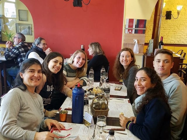 Lunch at Colonia Sacramento with Friends and Homestay Family