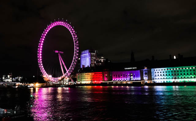 The London Eye by night, London
