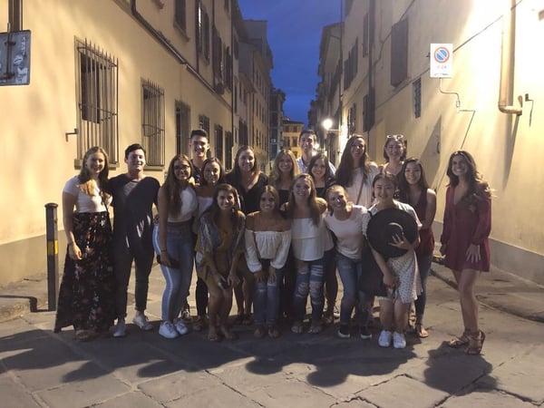 A Group Photo with My Friends in Florence