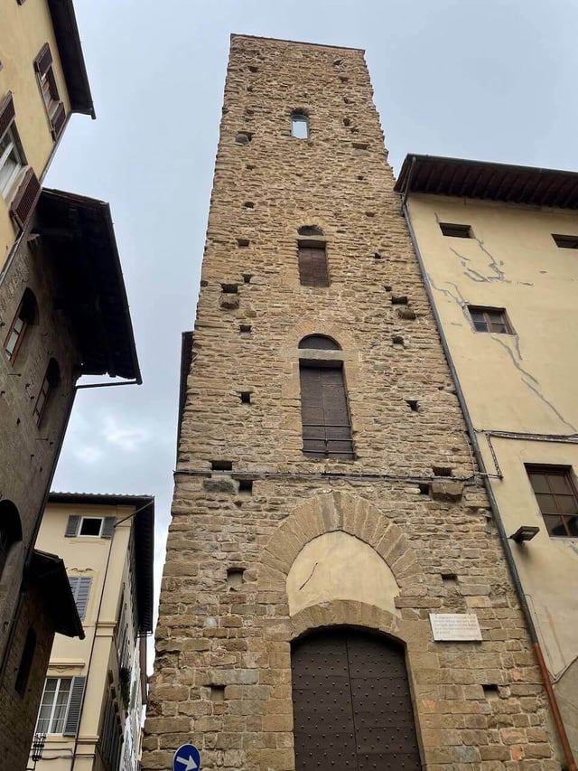 One of the only towers built in the Gothic style in Florence