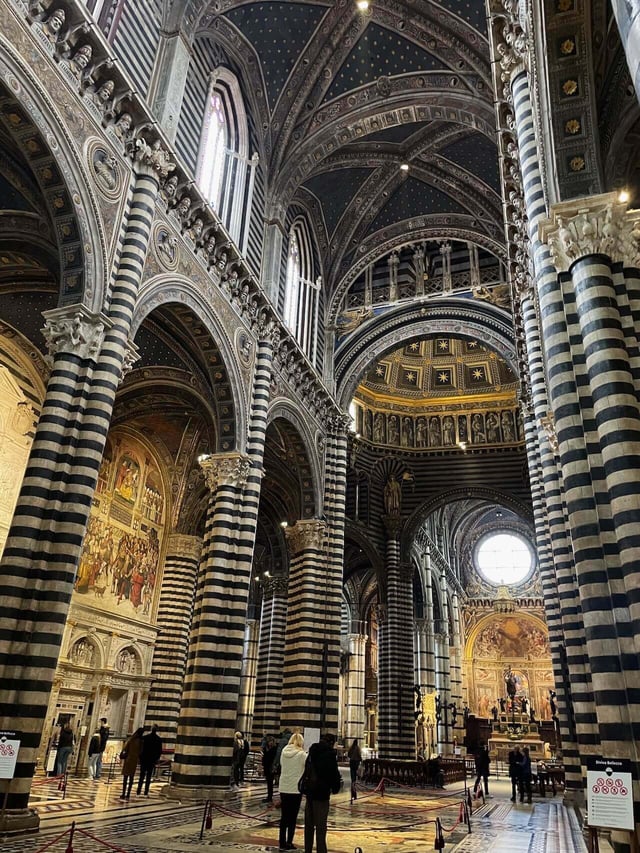Inside the Duomo of Siena