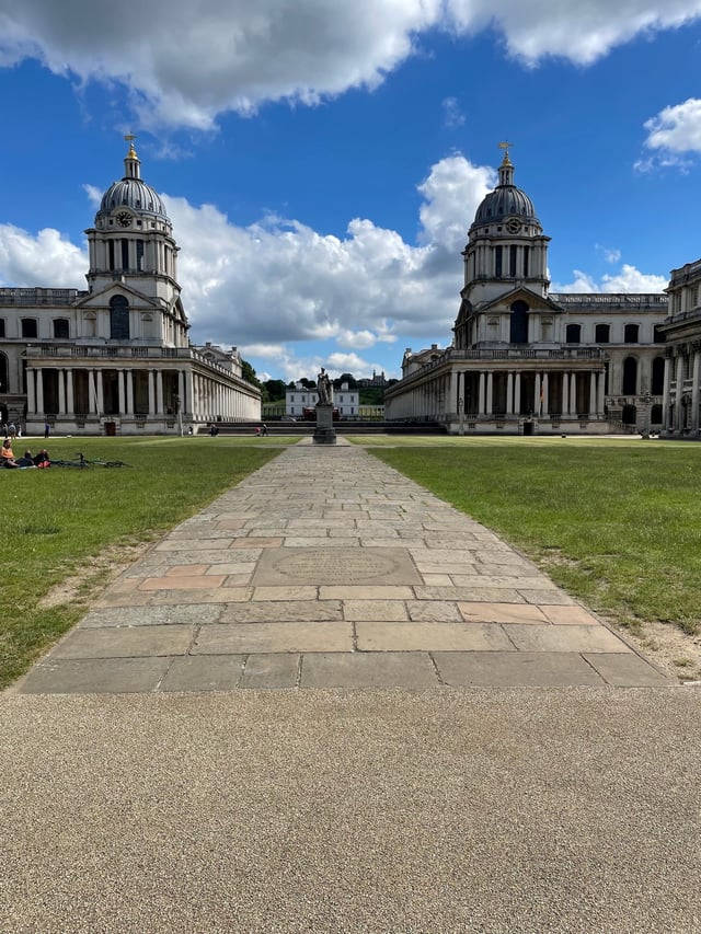 This garden outside of The Old Royal Naval College has been used as a filming location for many period piece TV shows and movies.