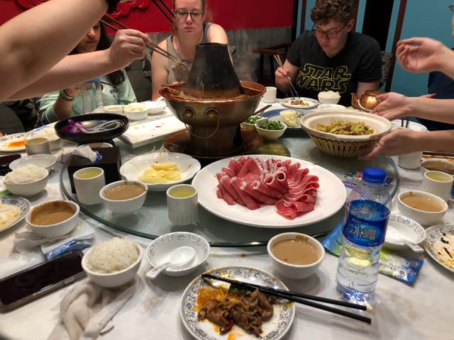 A CAPA funded lunch on our last day in Beijing