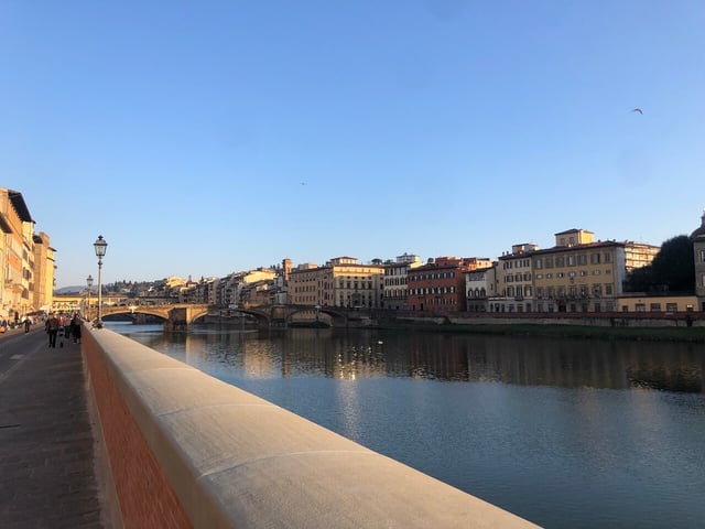 Catching Some Vitamin D on the Arno After a Week Inside