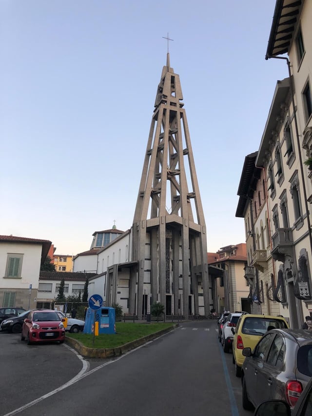 Interesting Church Steeple Spotted on a walk along the edge of Florence