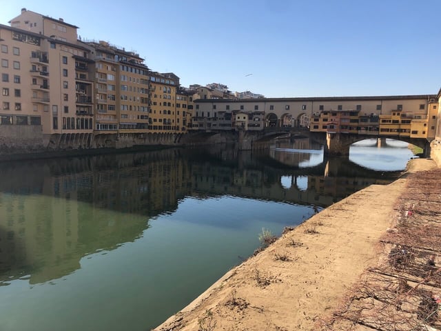 The Ponte Vecchio on a sunny day