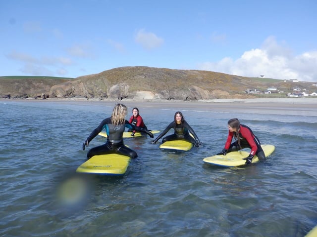 Surfing in Wales
