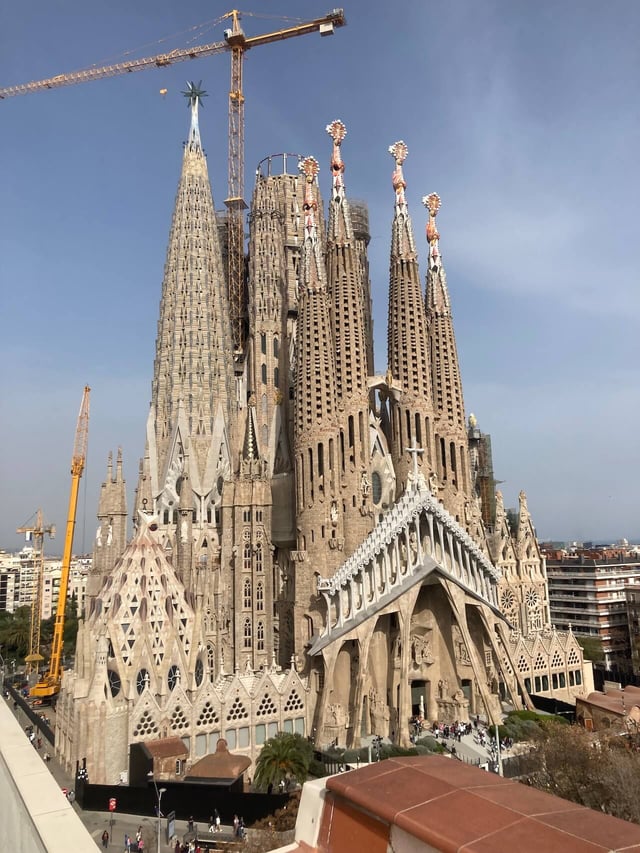 Last view of the Sagrada Familia