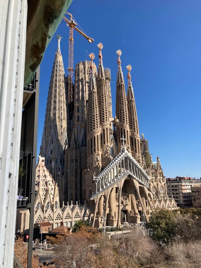 View of the Sagrada Familia from my apartment