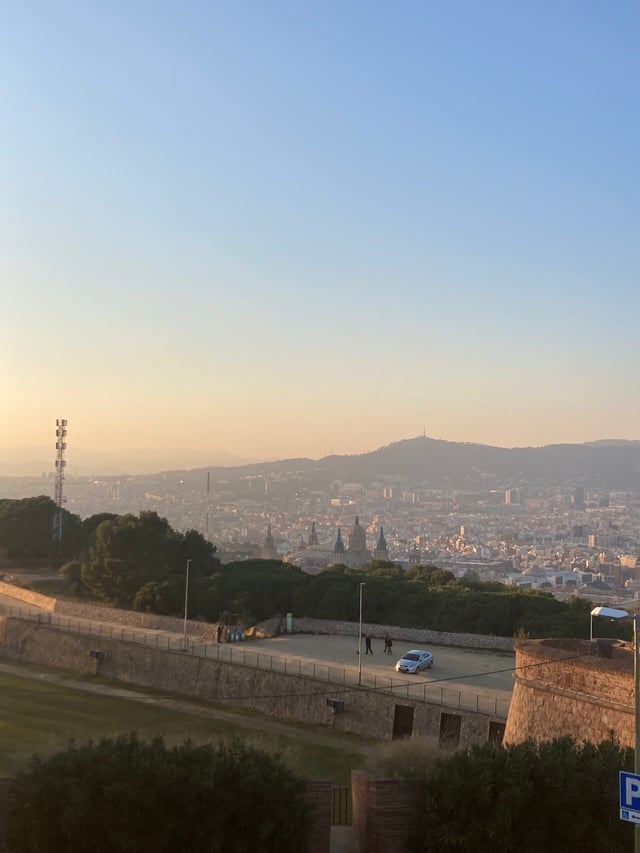 View of the city from Montjuic