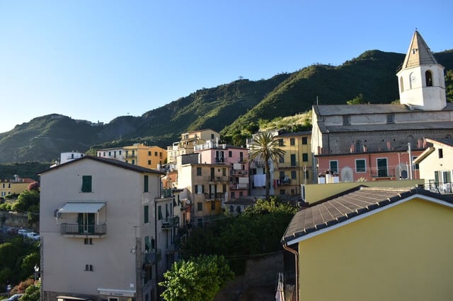 View from our VRBO in Corniglia.