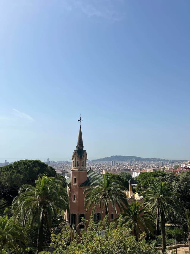 scenery of Barcelona from Parc Güell