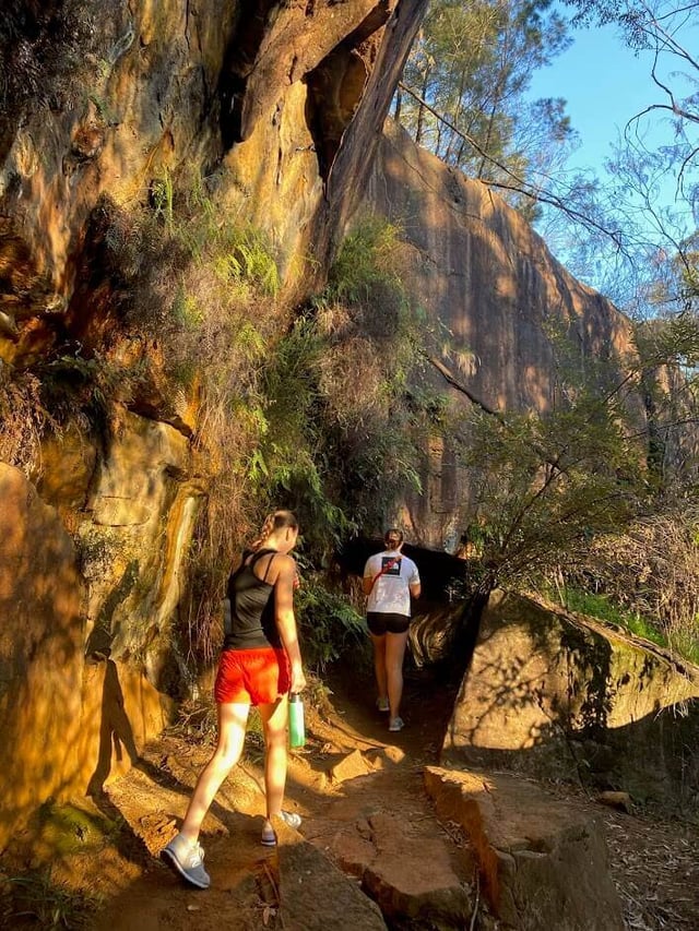 Hiking at Land Cove National Park in Australia